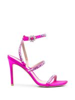 Stuart Weitzman sandales à ornements en cristal 110 mm - Rose