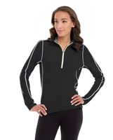 Olivia 1/4 Zip Light Jacket-XL-Black