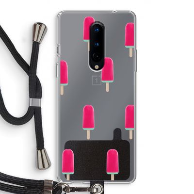 Waterijsje: OnePlus 8 Transparant Hoesje met koord