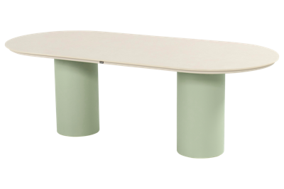 Hartman Valencia ovaal tuintafel 220x100 soft green