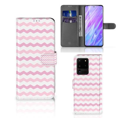Samsung Galaxy S20 Ultra | Telefoon Hoesje | Waves Roze