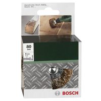 Bosch Accessories 2609256541 Houtstructuurborstel voor boormachines - geribbelde draad, vermessingd, 80 mm 1 stuk(s) - thumbnail