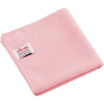 Vileda Professional r-MicroTuff Base microvezeldoek, pak van 5 stuks, rood