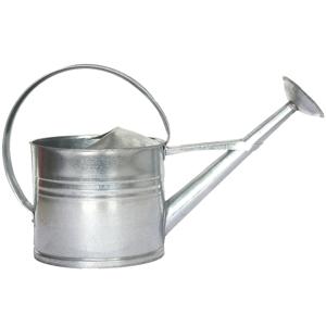 Watergieter voor buiten - ovaal - zink - 7,3 liter - 37 x 20 x 61 cm - tuin - planten water geven