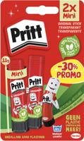 Pritt plakstift, 11 g, blister van 2 stuks, 2de aan halve prijs