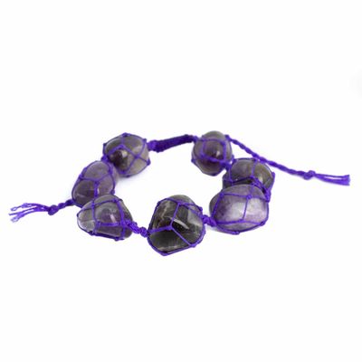 Edelsteen Armband Amethist Trommelstenen