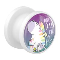 Tunnel met Chubby Unicorn Design Acryl Tunnels & Plugs - thumbnail