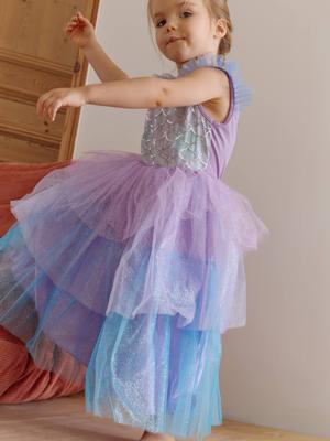 Verkleedjurk zeemeermin blauw