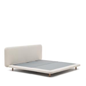 Kave Home Bed Odum Bouclé, 180 x 200cm - Wit