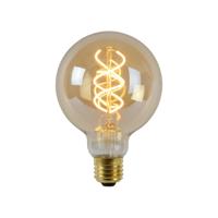 Lucide G95 - Filament lamp - Ø 9,5 cm - LED 3 StepDim (Memory) - E27 - 1x4,9W 2200K - Amber