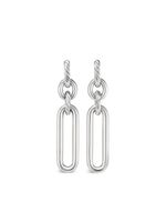 David Yurman boucles d'oreilles pendantes Lexington Double Link en argent sterling