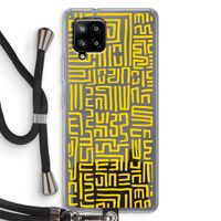 Majorelle Blue Print: Samsung Galaxy A42 5G Transparant Hoesje met koord