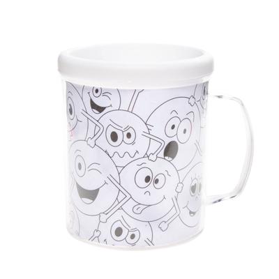 Duckiez Kleur je eigen mok lachgezicht