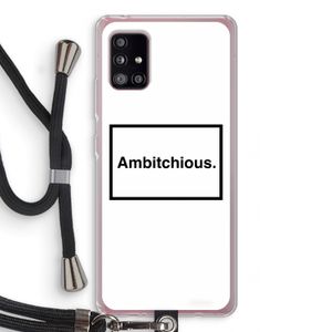 Ambitchious: Samsung Galaxy A51 5G Transparant Hoesje met koord