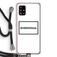 Ambitchious: Samsung Galaxy A51 5G Transparant Hoesje met koord