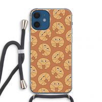 Croissant: iPhone 12 mini Transparant Hoesje met koord