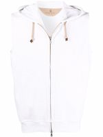 Brunello Cucinelli hoodie à design sans manches pre-owned - Tons neutres