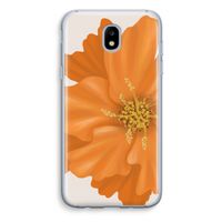 Orange Ellila flower: Samsung Galaxy J5 (2017) Transparant Hoesje