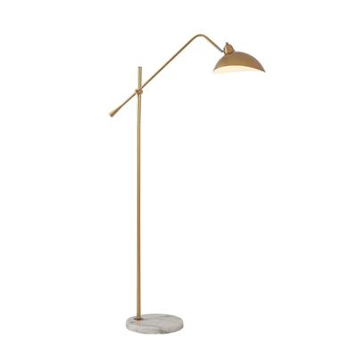 Nordic Gold Luxe Vloerlamp - Minimalistisch Design met Marmeren Basis