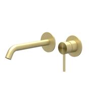 Inbouw Wastafelmengkraan IVY Concord 2-gats Coldstart RVS316 Geborsteld Mat Goud PVD IVY