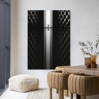 Urban Cotton Wandkleed 'Passing' 110 x 145cm in Frame - black