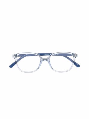 RAY-BAN JUNIOR lunettes de vue à monture transparente - Bleu