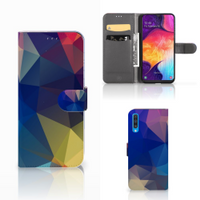 Samsung Galaxy A50 Book Case Polygon Dark