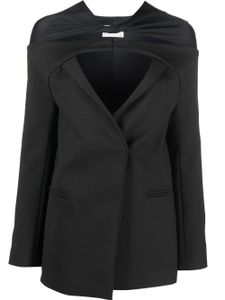 Coperni blazer froncé à découpes - Noir