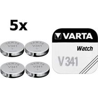 5 Stuks - Varta V341 11mAh 1.55V knoopcel batterij - thumbnail