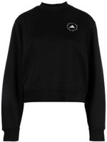 adidas by Stella McCartney sweat crop à logo imprimé - Noir - thumbnail