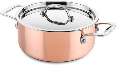 DUCQ Kookpan met deksel - inductie - koper - ø 20 cm / 2 liter