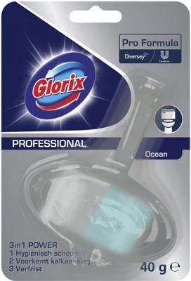 Toiletblok Glorix Ocean met houder 40 gram