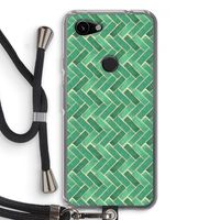 Moroccan tiles 2: Pixel 3a Transparant Hoesje met koord