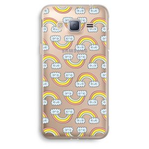 Regenboog: Samsung Galaxy J3 (2016) Transparant Hoesje