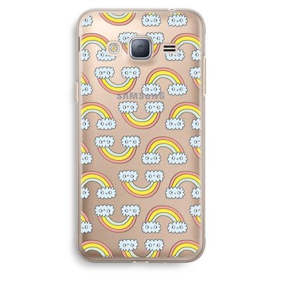 Regenboog: Samsung Galaxy J3 (2016) Transparant Hoesje