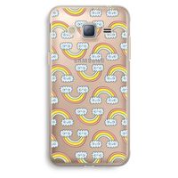 Regenboog: Samsung Galaxy J3 (2016) Transparant Hoesje