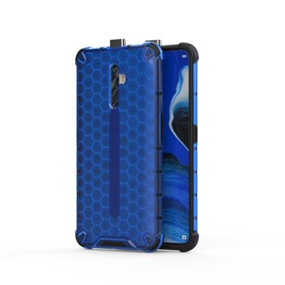 Voor oppo Reno2 Z schokbestendige honingraat PC + TPU case (blauw)