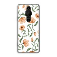 Peachy flowers: Sony Xperia Pro-I Transparant Hoesje