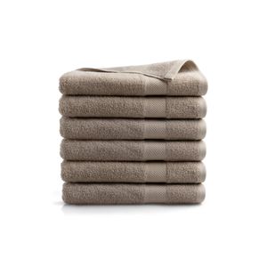 Handdoek Hotel Collectie - 6 stuks - 70x140 - taupe