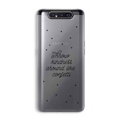 Confetti: Samsung Galaxy A80 Transparant Hoesje