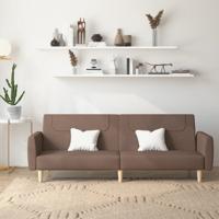 Slaapbank 2-zits stof taupe