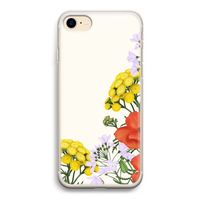 Wilde bloemen: iPhone 7 Transparant Hoesje