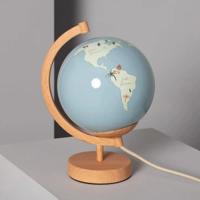 Wereldbol lamp kind met lichtbron voor kinderkamer