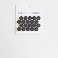 The Mosaic Factory London Mozaiek Tegel Rond - Zwart Porselein Ongeglazuurd, R11 315x294 mm