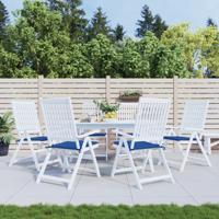 VidaXL Tuinstoelkussens 6 st 50x50x3 cm oxford stof koningsblauw