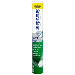 Steradent Active Fresh kunstgebit reiniger - 30 tabletten