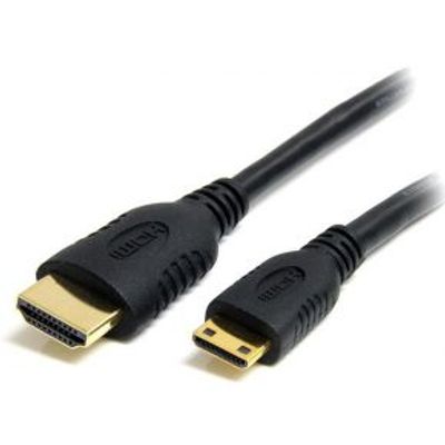 StarTech High Speed HDMI Kabel met Ethernet HDMI/Mini-HDMI 1m Zwart