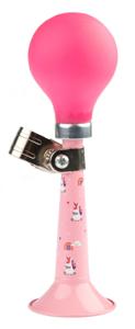 PexKids Fiets hupe unicorn - roze met een roze eekhoorn