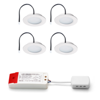 Set LED-inbouwspot Modena wit 3W dimbaar 3-6 stuks
