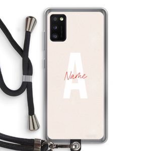 Strawberry Milkshake: Samsung Galaxy A41 Transparant Hoesje met koord